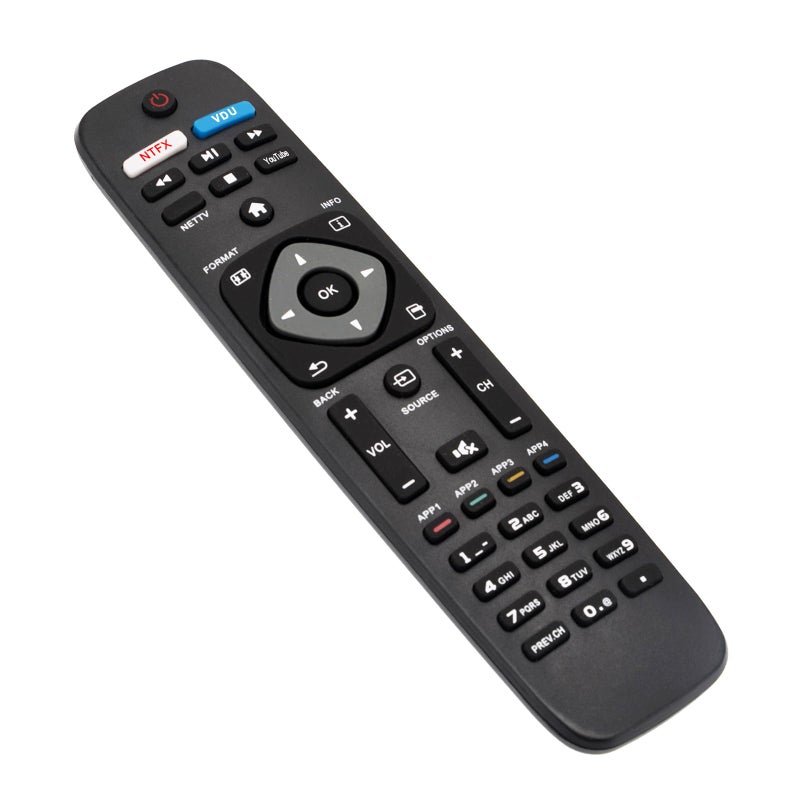 WINFLIKE Smart TV Remote Control Replace NH500UP Fit for Philips Smart LED LCD HDTV TV with Vudu YouTube APP Keys 32PFL4902/F7 40PFL4901/F7 55PFL6902/F7 50PFL5601/F7 65PFL5602/F7 43PFL4901/F7 - Image 2